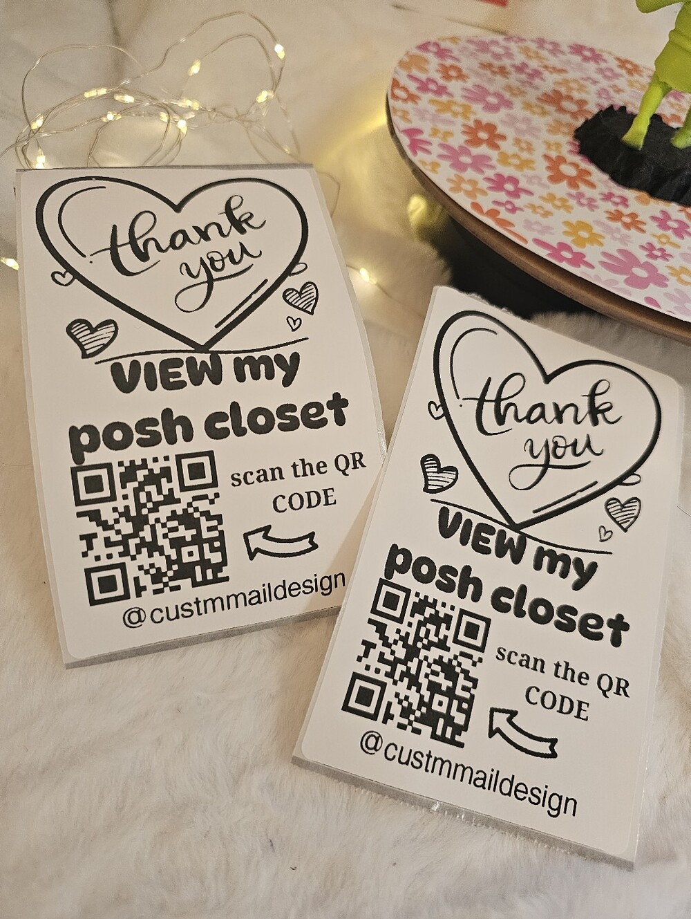 50 Large  3x5 Qr Code Stickers